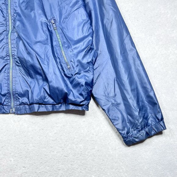 Vintage Izod Lacoste Windbreaker Mens Size Large Blue Full Zip Jacket Hooded - Picture 5 of 13